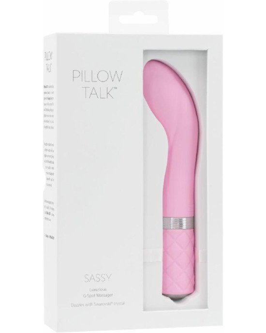 Розкішний вібратор Pillow Talk - Sassy Pink з кристалом Сваровські для точки G, подарункова упаковка Розкішний вібратор Pillow Talk - Sassy Pink з кристалом Сваровські для точки G, подарункова упаковка