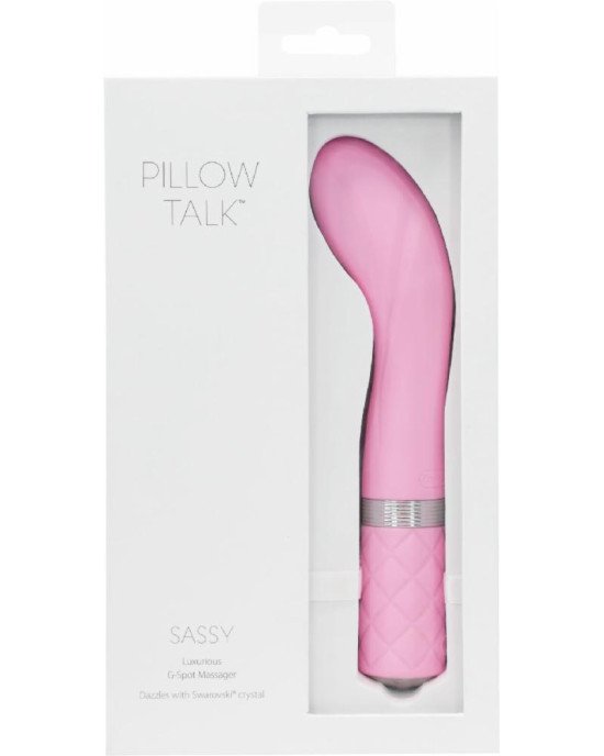 Розкішний вібратор Pillow Talk - Sassy Pink з кристалом Сваровські для точки G, подарункова упаковка Розкішний вібратор Pillow Talk - Sassy Pink з кристалом Сваровські для точки G, подарункова упаковка