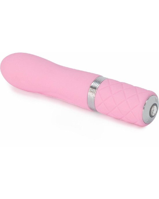 Розкішний вібратор PILLOW TALK - Flirty Pink з кристалом Сваровські, гнучка голівка Розкішний вібратор PILLOW TALK - Flirty Pink з кристалом Сваровські, гнучка голівка