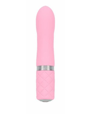 Розкішний вібратор PILLOW TALK - Flirty Pink з кристалом Сваровські, гнучка голівка