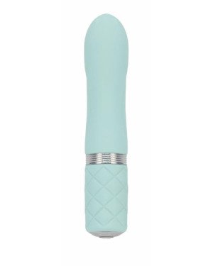 Розкішний вібратор PILLOW TALK - Flirty Teal з кристалом Сваровські, гнучка голівка