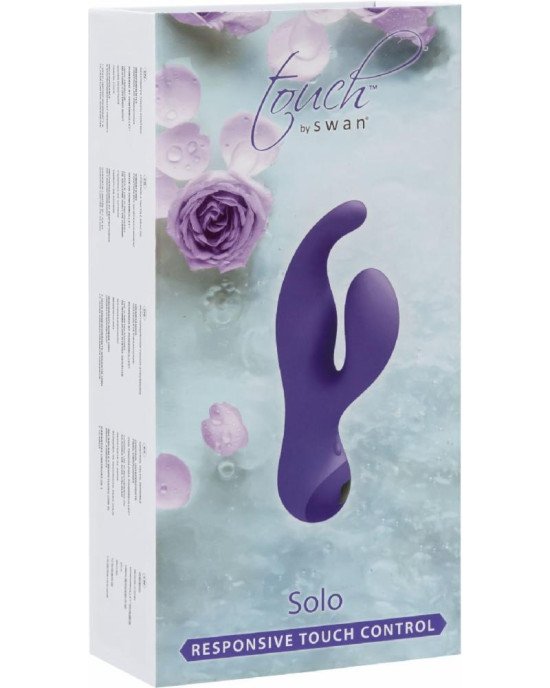 Вібратор-кролик з сенсорним управлінням Touch by SWAN - Solo Purple, глибока вібрація, для точки G Вібратор-кролик з сенсорним управлінням Touch by SWAN - Solo Purple, глибока вібрація, для точки G