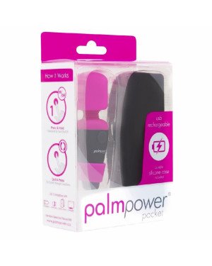 Міні вібромасажер PalmPower Pocket з чохлом на блискавці, водостійкий, перезаряджається, довжина 9 с Міні вібромасажер PalmPower Pocket з чохлом на блискавці, водостійкий, перезаряджається, довжина 9 с
