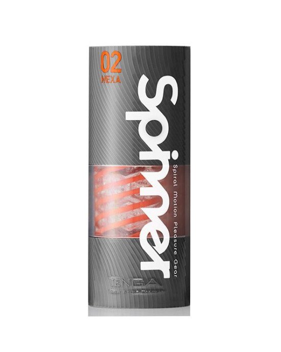 Мастурбатор Tenga Spinner 02 Hexa з пружною стимулювальною спіраллю всередині, стандартна спіраль