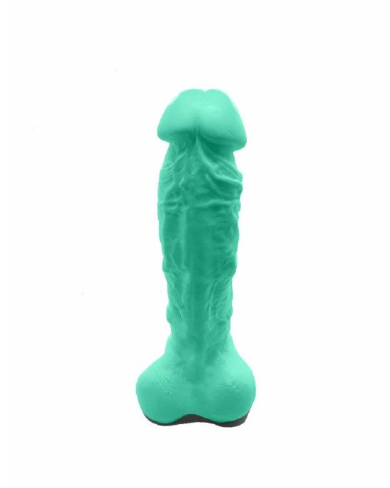 Крафтове мило-член із присоскою Чистый Кайф Turquoise size XL, натуральне