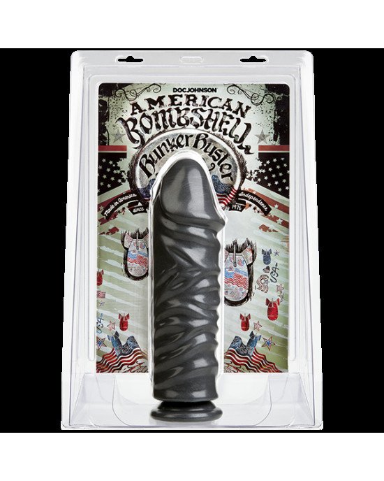 Фалоімітатор для фістингу Doc Johnson American Bombshell Bunker Buster Gun Metal, діаметр 8,1 см Фалоімітатор для фістингу Doc Johnson American Bombshell Bunker Buster Gun Metal, діаметр 8,1 см