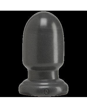 Анальна пробка для фістінга Doc Johnson American Bombshell - Shell Shock S Gun Metal, діаметр 7,4 см