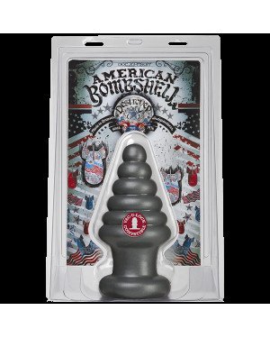 Анальна пробка для фістингу Doc Johnson American Bombshell Destroyer Gun Metal, діаметр 10,7 см Анальна пробка для фістингу Doc Johnson American Bombshell Destroyer Gun Metal, діаметр 10,7 см