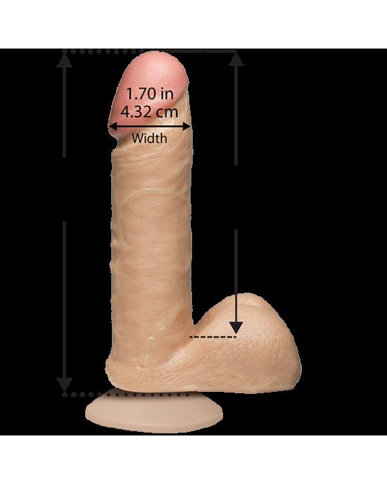 Фалоімітатор Doc Johnson The Realistic Cock 6 inch White - PVC, Vack-U-Lock, діаметр 4,3 см Фалоімітатор Doc Johnson The Realistic Cock 6 inch White - PVC, Vack-U-Lock, діаметр 4,3 см