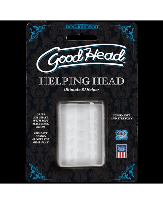 Мастурбатор Doc Johnson GoodHead - Helping Head ULTRASKYN, супер помічниця для мінету