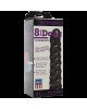 Ділдо Doc Johnson CodeBlack - 8 Inch Raging Vac-U-Lock із стимулюючим рельєфом, діаметр 3,8 см