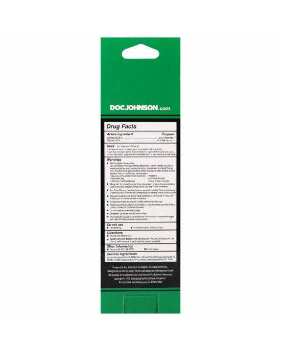 Спрей для мінету Doc Johnson GoodHead DeepThroat Spray - Mystical Mint 59 мл для глибокого мінету