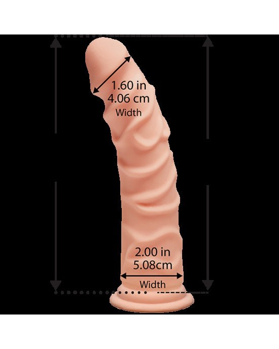 Фалоімітатор Doc Johnson The D - Ragin D - 8 Inch Without Balls - ULTRASKYN, діаметр 5,1 см