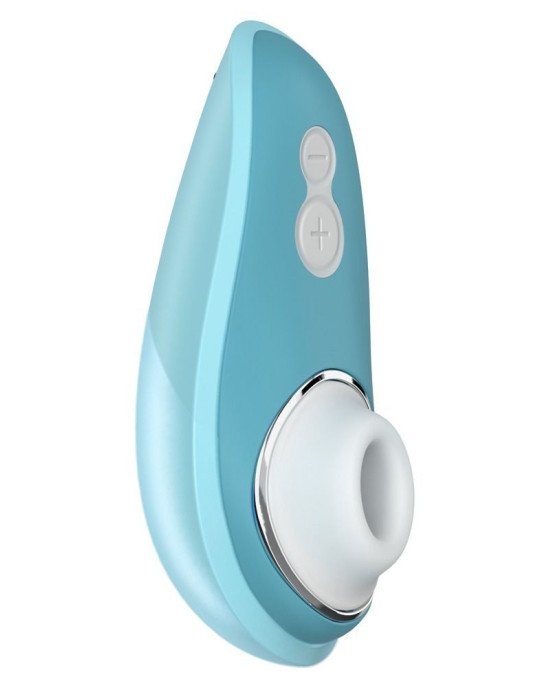 Вакуумний кліторальний стимулятор Womanizer Liberty Blue, магнітна кришка, 2 насадки Вакуумний кліторальний стимулятор Womanizer Liberty Blue, магнітна кришка, 2 насадки