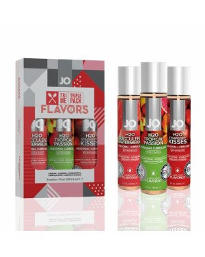 Набір System JO Tri-Me Triple Pack — Flavors (3×30 мл) три різні смаки оральних змазок