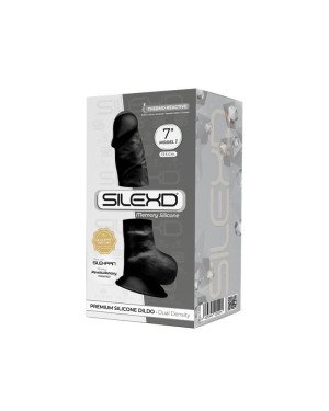 Фалоімітатор SilexD Johnny Black (MODEL 1 size 7in), двошаровий, силікон + Silexpan, діаметр 3,8см Фалоімітатор SilexD Johnny Black (MODEL 1 size 7in), двошаровий, силікон + Silexpan, діаметр 3,8см