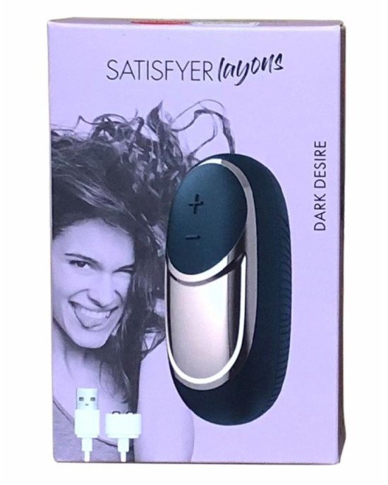 Потужний вібратор Satisfyer Lay-On - Dark Desire, водонепроникний, 15 режимів роботи Потужний вібратор Satisfyer Lay-On - Dark Desire, водонепроникний, 15 режимів роботи