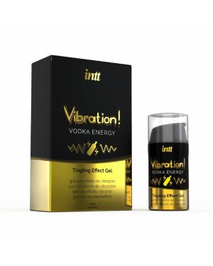 Рідкий вібратор Intt Vibration Vodka (15 мл), густий гель, дуже смачний, діє до 30 хвилин