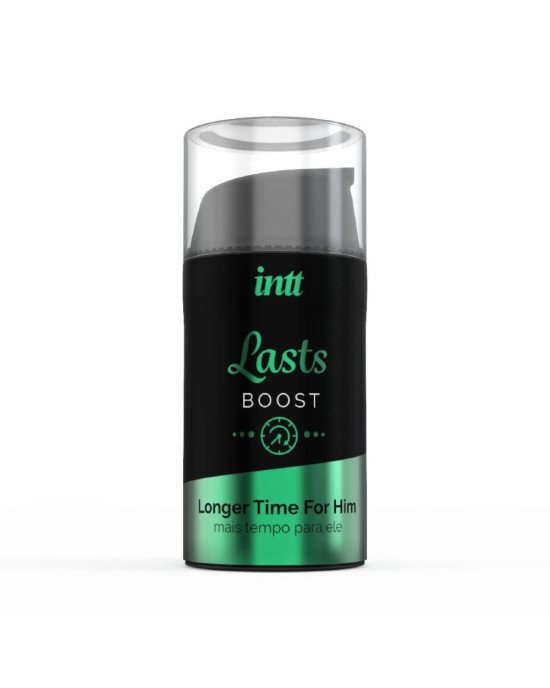 Пролонгатор для чоловіків Intt Lasts (15 мл) з екстрактом гвоздики та м'яти Пролонгатор для чоловіків Intt Lasts (15 мл) з екстрактом гвоздики та м'яти