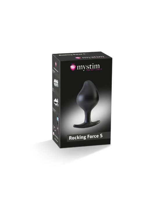 Силіконова анальна пробка Mystim Rocking Force S для електростимулятора, діаметр 3,7 см Силіконова анальна пробка Mystim Rocking Force S для електростимулятора, діаметр 3,7 см