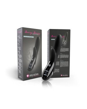 Вібратор-кролик з електростимуляцією Mystim Daring Danny eStim Black, міостимулятор Вібратор-кролик з електростимуляцією Mystim Daring Danny eStim Black, міостимулятор