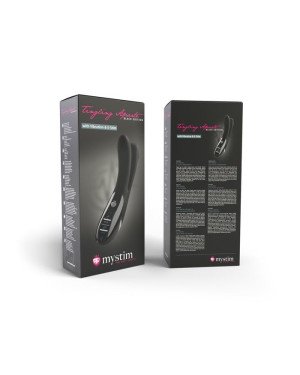Вібратор подвійний з електростимуляцією Mystim Tingling Aparte eStim Black, міостімулятор Вібратор подвійний з електростимуляцією Mystim Tingling Aparte eStim Black, міостімулятор
