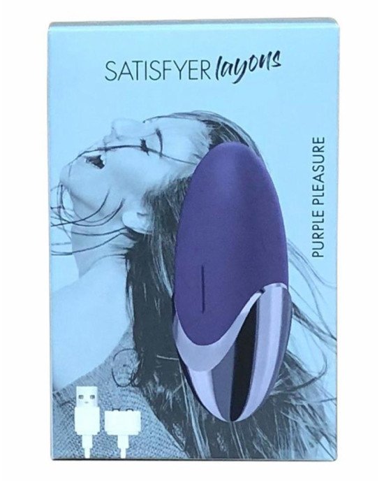 Потужний вібратор Satisfyer Lay-On - Purple Pleasure, водонепроникний, 15 режимів роботи Потужний вібратор Satisfyer Lay-On - Purple Pleasure, водонепроникний, 15 режимів роботи