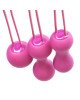 Набір вагінальних кульок Je Joue - Ami Fuchsia, діаметр 3,8-3,3-2,7см, вага 54-71-100гр Набір вагінальних кульок Je Joue - Ami Fuchsia, діаметр 3,8-3,3-2,7см, вага 54-71-100гр