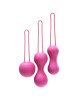 Набір вагінальних кульок Je Joue - Ami Fuchsia, діаметр 3,8-3,3-2,7см, вага 54-71-100гр Набір вагінальних кульок Je Joue - Ami Fuchsia, діаметр 3,8-3,3-2,7см, вага 54-71-100гр