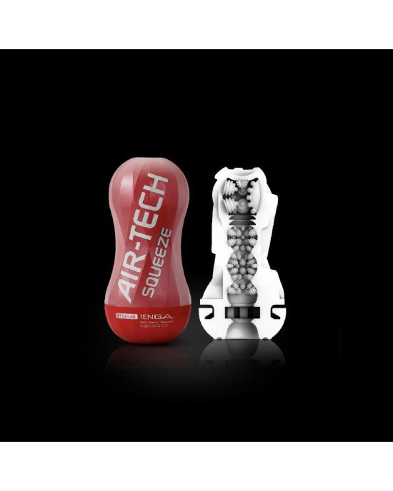 Мастурбатор Tenga Air-Tech Squeeze Regular, стисливий корпус, щільніший вхід Мастурбатор Tenga Air-Tech Squeeze Regular, стисливий корпус, щільніший вхід