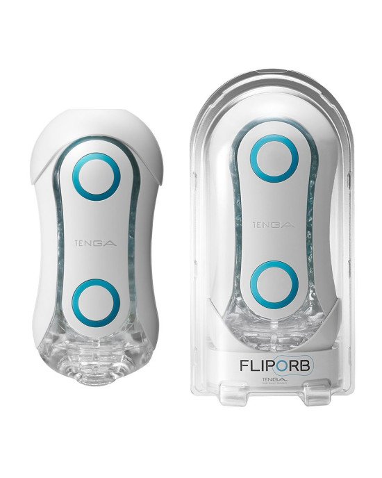 Мастурбатор Tenga Flip Orb — Blue Rush, з можливістю зміни тиску та стимулювальними кульками всереди Мастурбатор Tenga Flip Orb — Blue Rush, з можливістю зміни тиску та стимулювальними кульками всереди