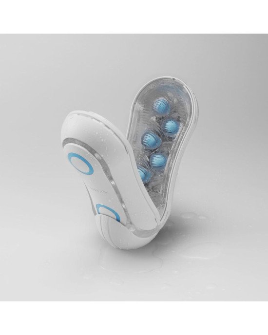 Мастурбатор Tenga Flip Orb — Blue Rush, з можливістю зміни тиску та стимулювальними кульками всереди Мастурбатор Tenga Flip Orb — Blue Rush, з можливістю зміни тиску та стимулювальними кульками всереди