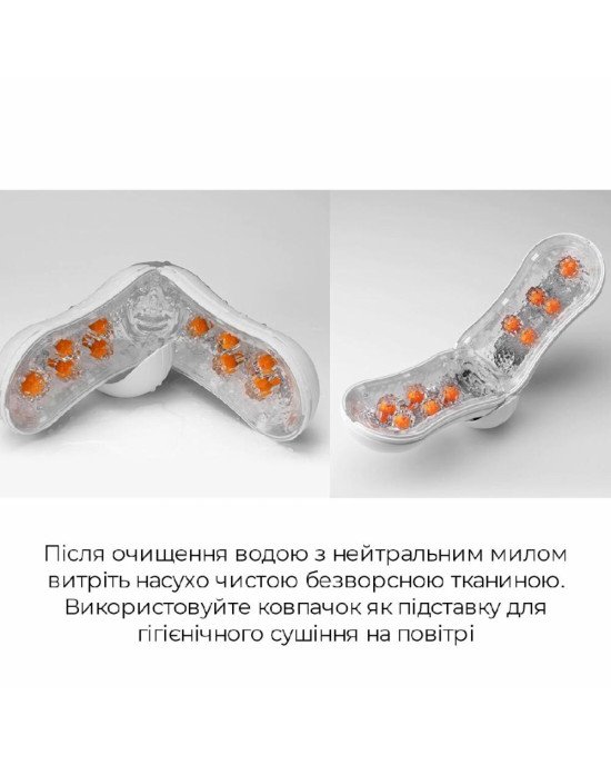 Мастурбатор Tenga Flip Orb — Orange Crash, з можливістю зміни тиску та стимулювальними кульками всер Мастурбатор Tenga Flip Orb — Orange Crash, з можливістю зміни тиску та стимулювальними кульками всер
