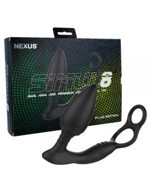 Анальна вібропробка Nexus SIMUL8 Plug Edition з ерекційним кільцем