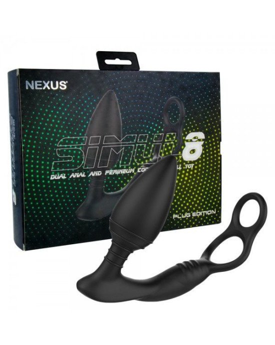 Анальна вібропробка Nexus SIMUL8 Plug Edition з ерекційним кільцем Анальна вібропробка Nexus SIMUL8 Plug Edition з ерекційним кільцем