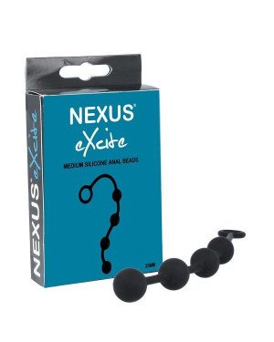 Анальні кульки Nexus Excite Medium Anal Beads, силікон, макс. діаметр 2,5 см