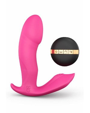 Вібратор Dorcel Secret Clit з підігрівом і пультом ДК, можна під одяг, голосове керування