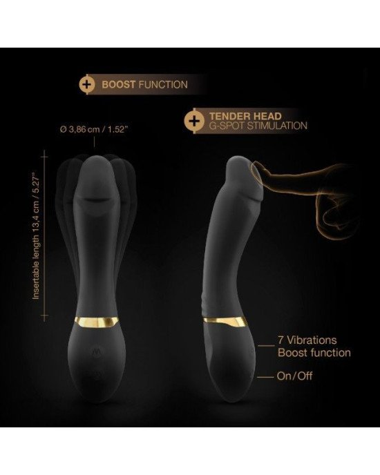 Вібратор Dorcel Tender Spot з гнучким стовбуром і м'яким кінчиком, з турборежимом Вібратор Dorcel Tender Spot з гнучким стовбуром і м'яким кінчиком, з турборежимом