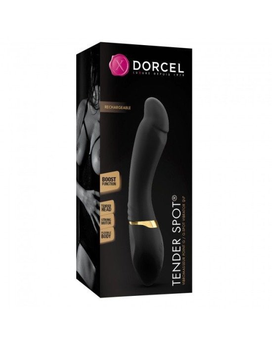Вібратор Dorcel Tender Spot з гнучким стовбуром і м'яким кінчиком, з турборежимом Вібратор Dorcel Tender Spot з гнучким стовбуром і м'яким кінчиком, з турборежимом