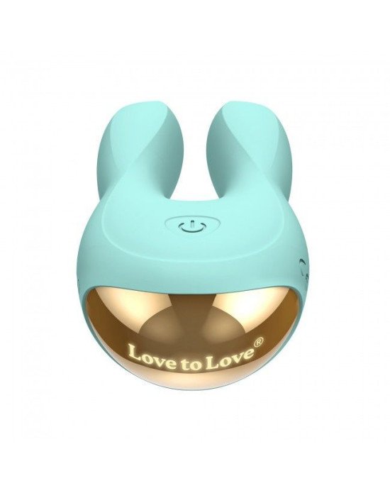 Вібратор-кролик Love To Love Hear Me Menthe з двома моторчиками і різнобарвною LED-підсвіткою Вібратор-кролик Love To Love Hear Me Menthe з двома моторчиками і різнобарвною LED-підсвіткою