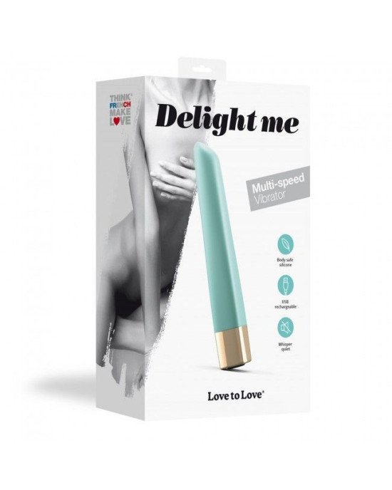 Потужний мінівібратор Love To Love Delight Me Menthe з м'яким кінчиком, 16 режимів роботи Потужний мінівібратор Love To Love Delight Me Menthe з м'яким кінчиком, 16 режимів роботи