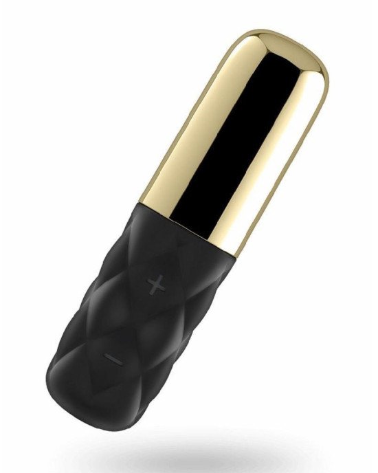 Потужний мінівібратор Satisfyer Sparkling Darling Gold зі знімним ковпачком, 15 режимів роботи Потужний мінівібратор Satisfyer Sparkling Darling Gold зі знімним ковпачком, 15 режимів роботи