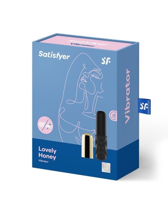 Потужний мінівібратор Satisfyer Sparkling Darling Gold зі знімним ковпачком, 15 режимів роботи Потужний мінівібратор Satisfyer Sparkling Darling Gold зі знімним ковпачком, 15 режимів роботи