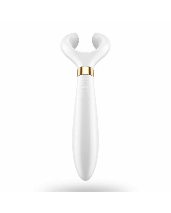 Вібратор для пар Satisfyer Endless Fun White, три мотора, багатофункціональний Вібратор для пар Satisfyer Endless Fun White, три мотора, багатофункціональний