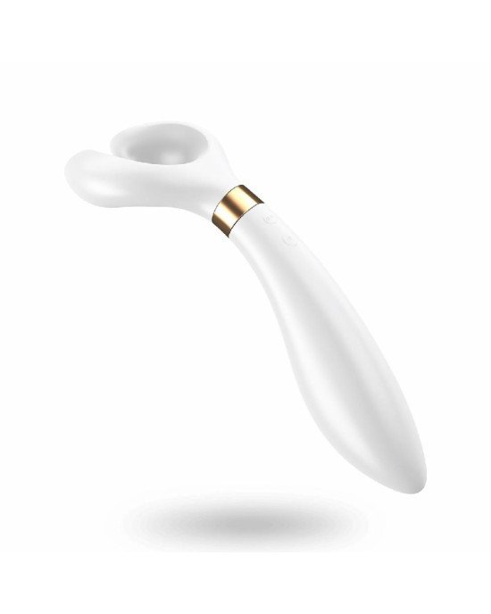 Вібратор для пар Satisfyer Endless Fun White, три мотора, багатофункціональний Вібратор для пар Satisfyer Endless Fun White, три мотора, багатофункціональний