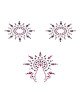Пестіс з кристалів Petits Joujoux Gloria set of 3 - Black/Pink, прикраса на груди та вульву Пестіс з кристалів Petits Joujoux Gloria set of 3 - Black/Pink, прикраса на груди та вульву