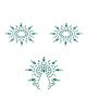 Пестіс з кристалів Petits Joujoux Gloria set of 3 - Green/Blue, прикраса на груди та вульву Пестіс з кристалів Petits Joujoux Gloria set of 3 - Green/Blue, прикраса на груди та вульву