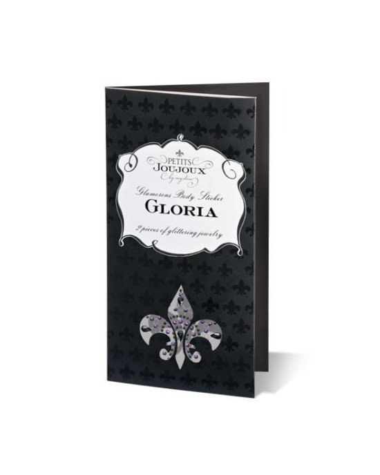 Пестіс з кристалів Petits Joujoux Gloria set of 2 - Black/Red, прикраса на груди Пестіс з кристалів Petits Joujoux Gloria set of 2 - Black/Red, прикраса на груди