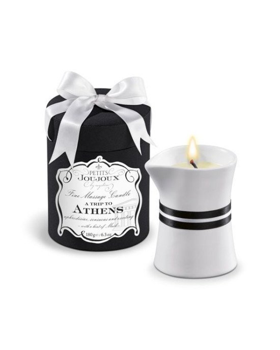 Масажна свічка Petits Joujoux - Athens - Musk and Patchouli (190 г) розкішна упаковка Масажна свічка Petits Joujoux - Athens - Musk and Patchouli (190 г) розкішна упаковка
