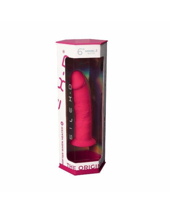 Фалоімітатор SilexD Robby Pink (MODEL 2 size 6in), двошаровий, силікон + Silexpan, діаметр 3,5см Фалоімітатор SilexD Robby Pink (MODEL 2 size 6in), двошаровий, силікон + Silexpan, діаметр 3,5см